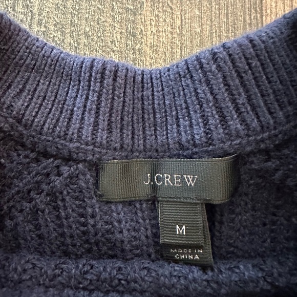 J Crew Navy Sweater with Nautical button detail - Picture 4 of 6